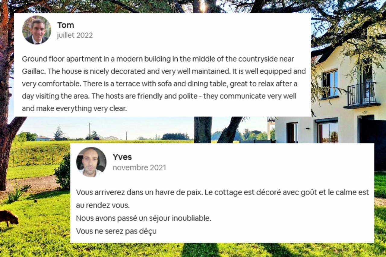 Le Cottage Duo Vigne Rouge Sauna Gaillac Entre Albi-Toulouse & Les Cottages Du Tarn Brens  Exteriör bild